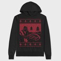 Ugly Sweater Hoho, Hanorac Oversize Barbati (Unisex)