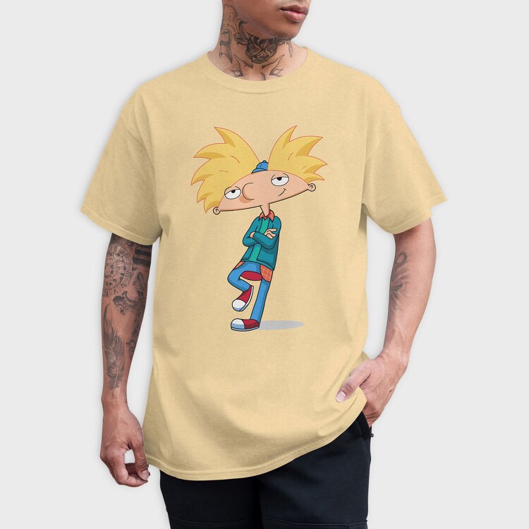 Cartoon Retro Hey Arnold 6, Tricou Barbati (Unisex)