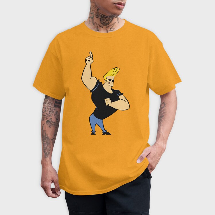Cartoon Retro Johny Bravo 1, Tricou Barbati (Unisex)