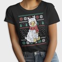 Ugly Sweater Llama, Tricou Femei