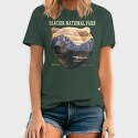 Glacier National Park Bear Lanscape, Tricou Barbati (Unisex)