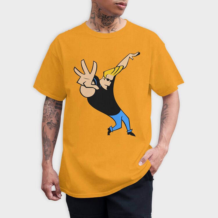 Cartoon Retro Johny Bravo 4, Tricou Barbati (Unisex)