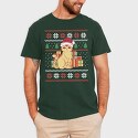 Cat With Gifts Ugly Sweater, Tricou Barbati (Unisex)