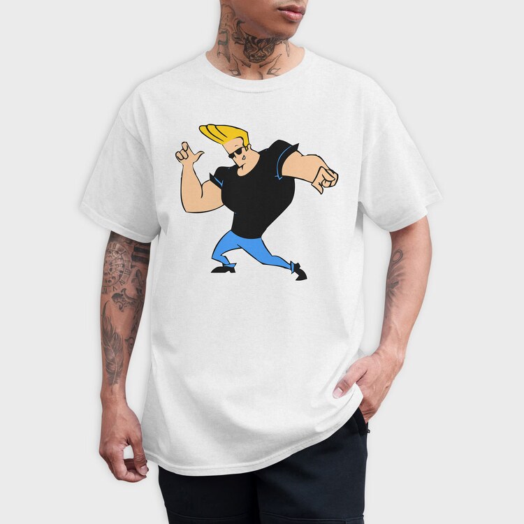 Cartoon Retro Johny Bravo 6, Tricou Barbati (Unisex)