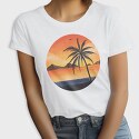 Beach Sunset Palm, Tricou Femei