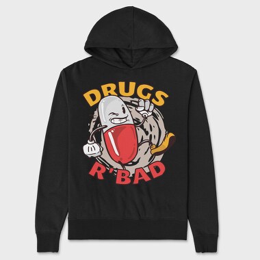 Drugs R' Bad, Hanorac Oversize Barbati (Unisex)