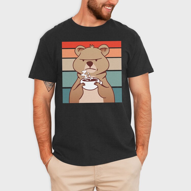 Coffee Grumpy Quokka, Tricou Barbati (Unisex)