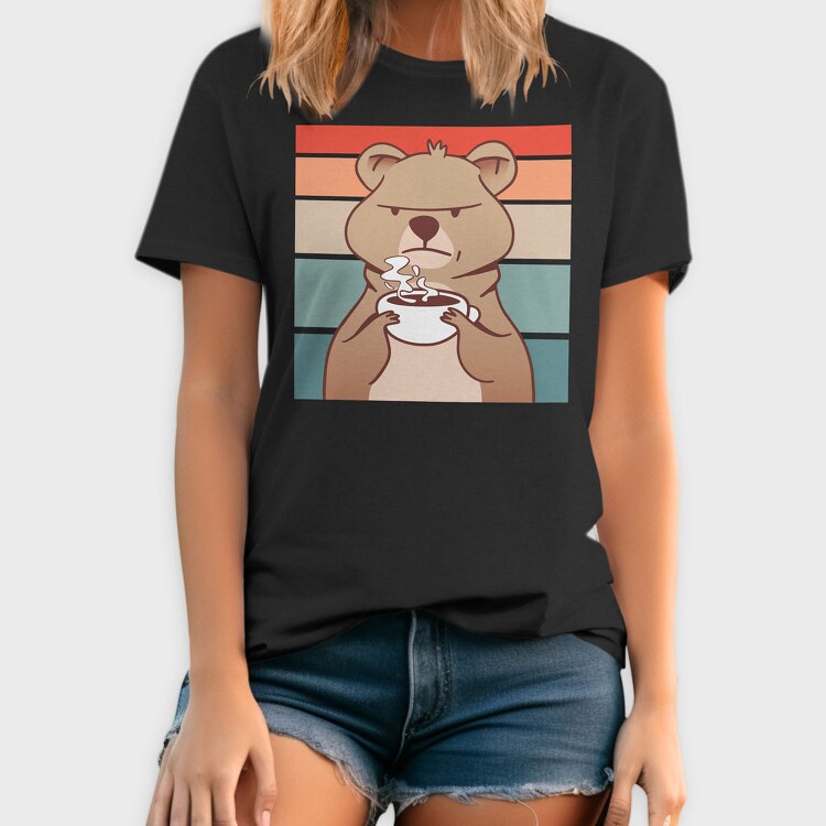 Coffee Grumpy Quokka, Tricou Barbati (Unisex)