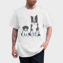 Border Collie Puppy Dog, Tricou Barbati (Unisex)
