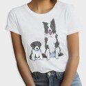 Border Collie Puppy Dog, Tricou Femei