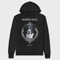 Border Collie, Hanorac Oversize Barbati (Unisex)