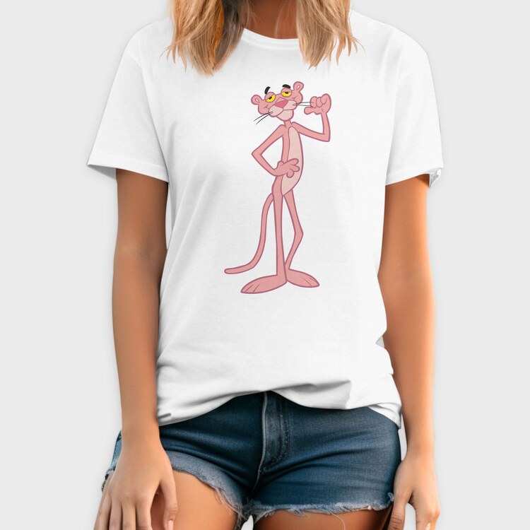 Cartoon Retro Pink Panter 1, Tricou Barbati (Unisex)