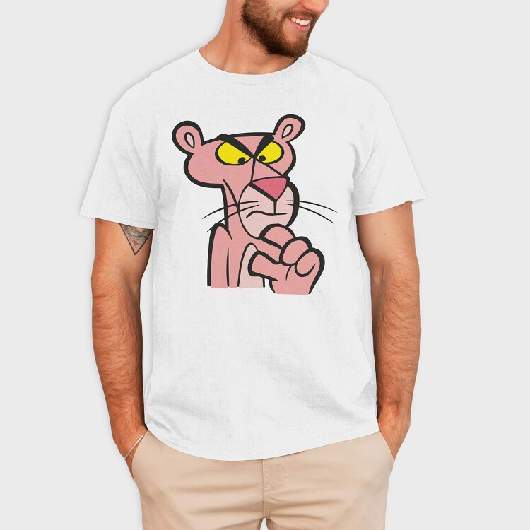 Cartoon Retro Pink Panter 6, Tricou Barbati (Unisex)