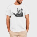 Coffee Panda Sketch, Tricou Barbati (Unisex)