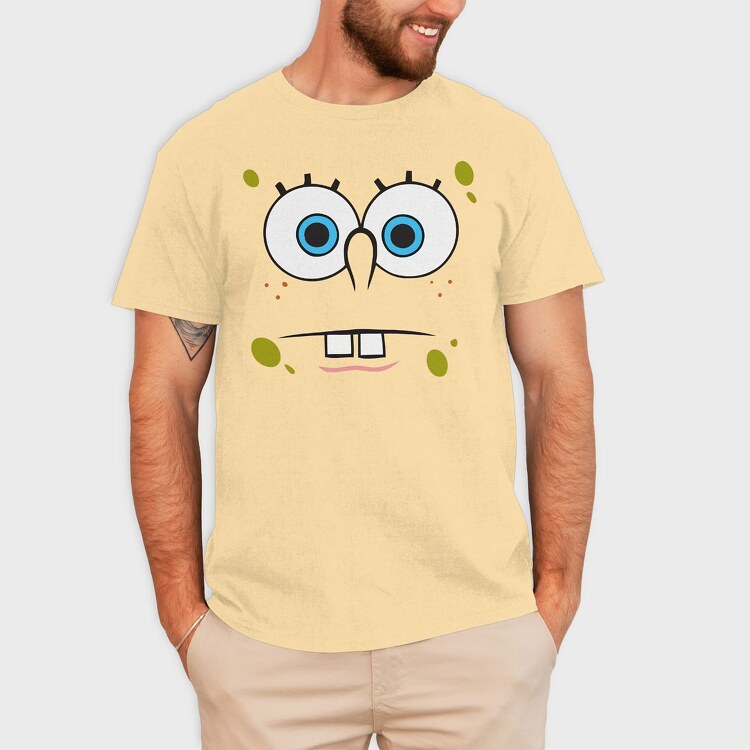 SpongeBob face 13, Tricou Barbati (Unisex)