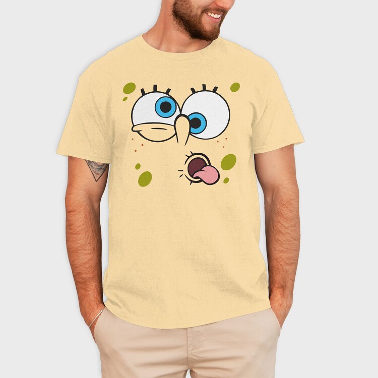 SpongeBob face 14, Tricou Barbati (Unisex)