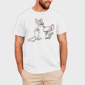 Cartoon Retro Pinky and Cerebro 3, Tricou Barbati (Unisex)