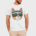 Cat Glasses 2, Tricou Barbati (Unisex)