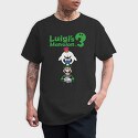 Luigi Boo Black Background, Tricou Barbati (Unisex)
