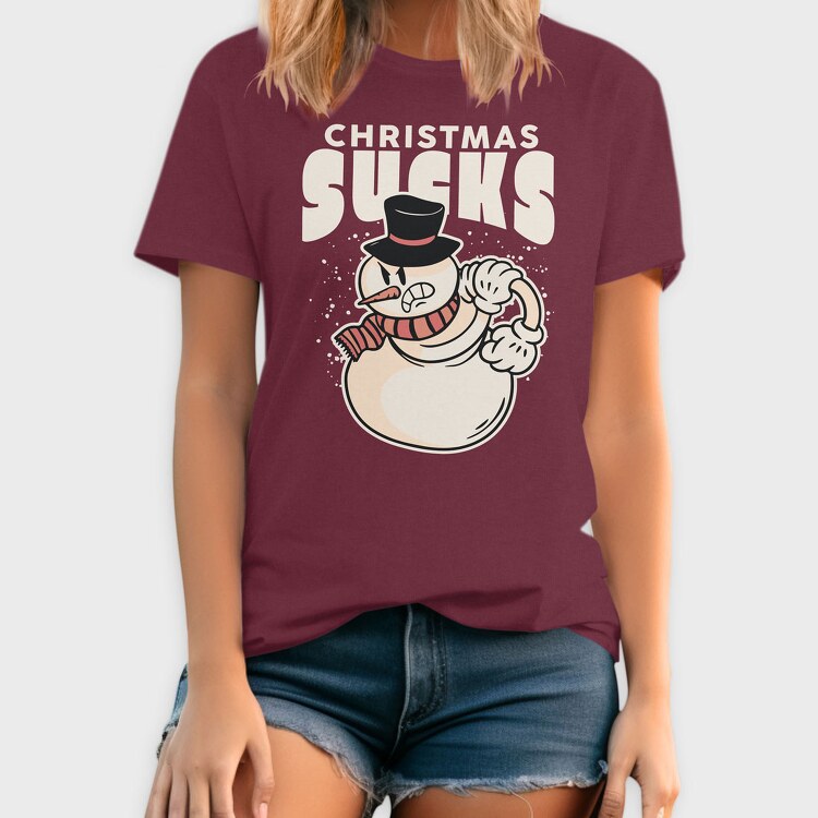 Christmas Sucks Snowman, Tricou Barbati (Unisex)