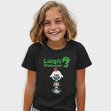 Luigi Boo Black Background, Tricou Copii