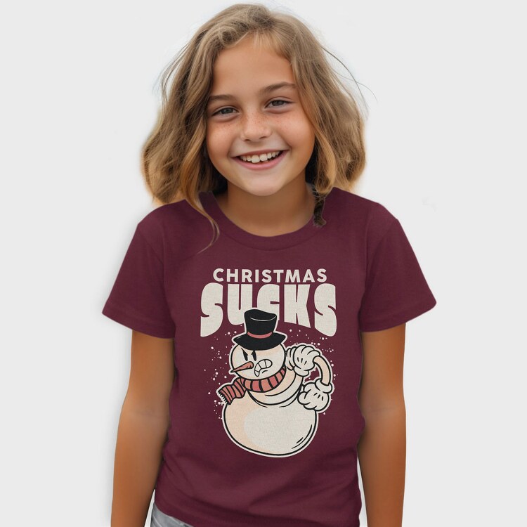 Christmas Sucks Snowman, Tricou Copii