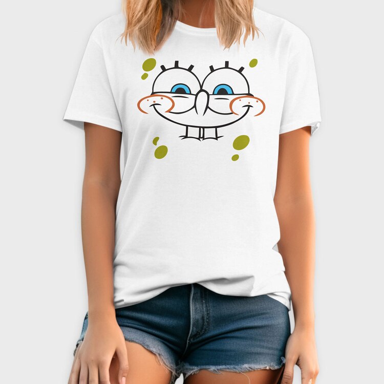SpongeBob face 2, Tricou Barbati (Unisex)