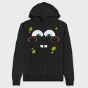 SpongeBob face 2, Hanorac Oversize Barbati (Unisex)