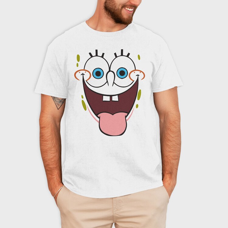 SpongeBob face 3, Tricou Barbati (Unisex)