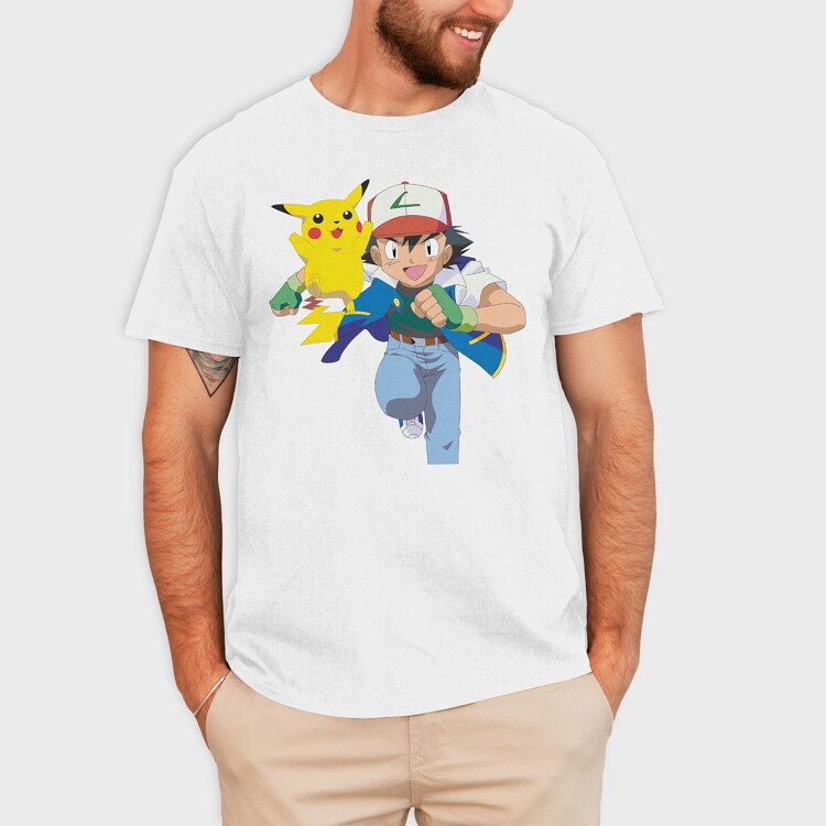 Cartoon Retro Pokemon 2, Tricou Barbati (Unisex)