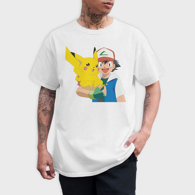 Cartoon Retro Pokemon 3, Tricou Barbati (Unisex)