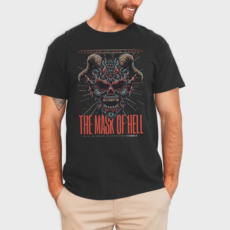 The Mask of Hell, Tricou Barbati (Unisex)