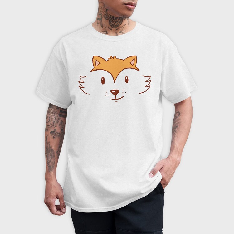 Fox Face, Tricou Barbati (Unisex)