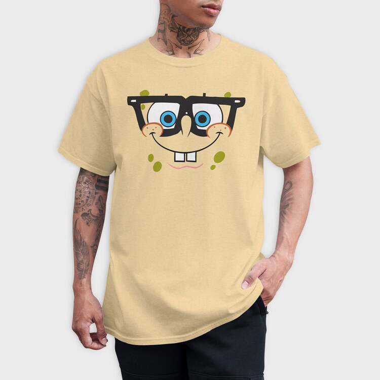 SpongeBob face 8, Tricou Barbati (Unisex)