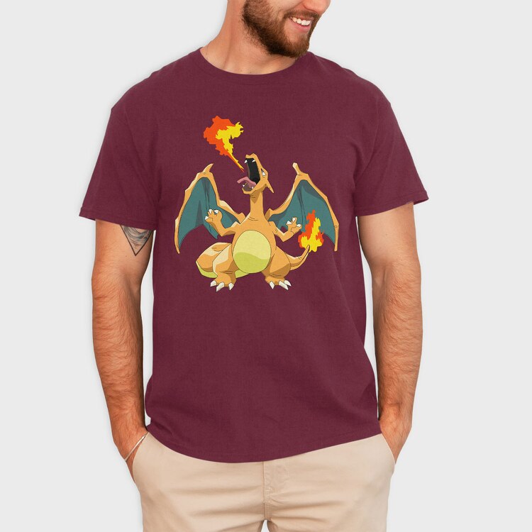 Cartoon Retro Pokemon 6, Tricou Barbati (Unisex)