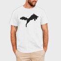 Hunting Fox Silhouette, Tricou Barbati (Unisex)