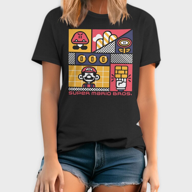 Mario Bros 2, Tricou Barbati (Unisex)