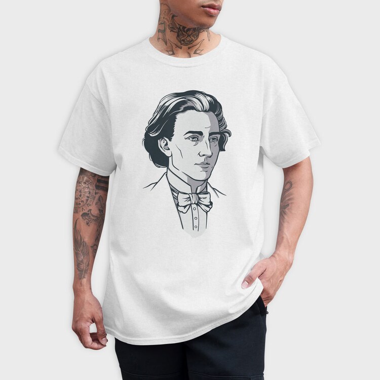 Frederic Chopin, Tricou Barbati (Unisex)
