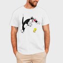 Cartoon Retro Silvestre 1, Tricou Barbati (Unisex)