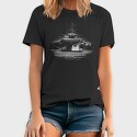 Jet Aircraft Carrier Monochrome, Tricou Barbati (Unisex)