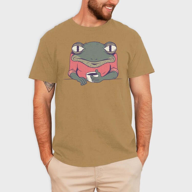 Frog Coffee, Tricou Barbati (Unisex)