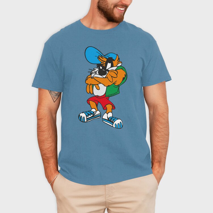 Cartoon Retro Tazmania 1, Tricou Barbati (Unisex)