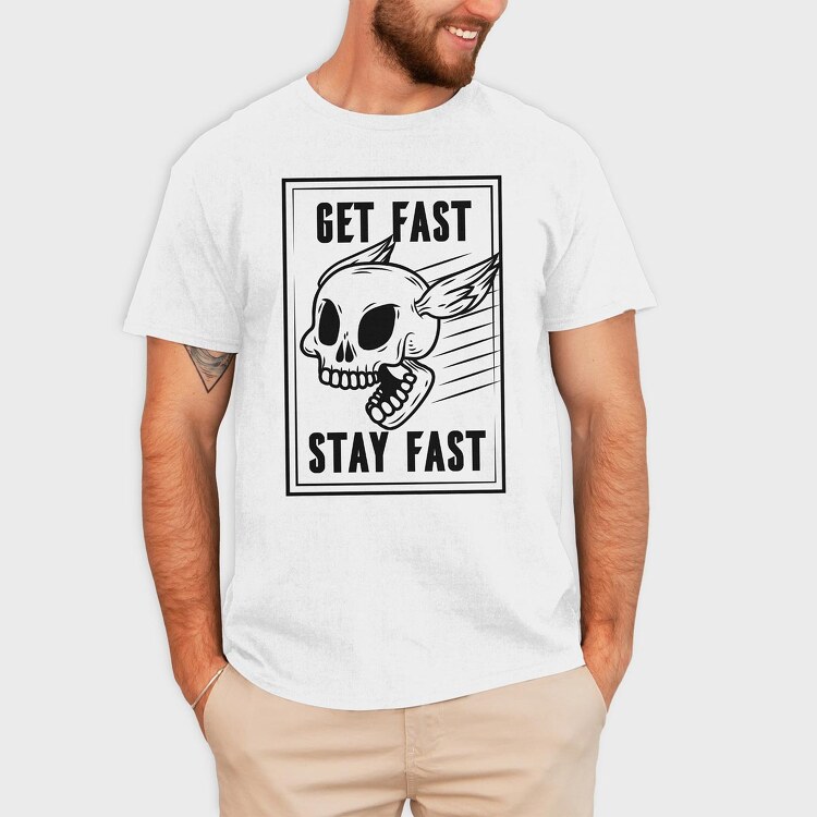 Fast Skull, Tricou Barbati (Unisex)