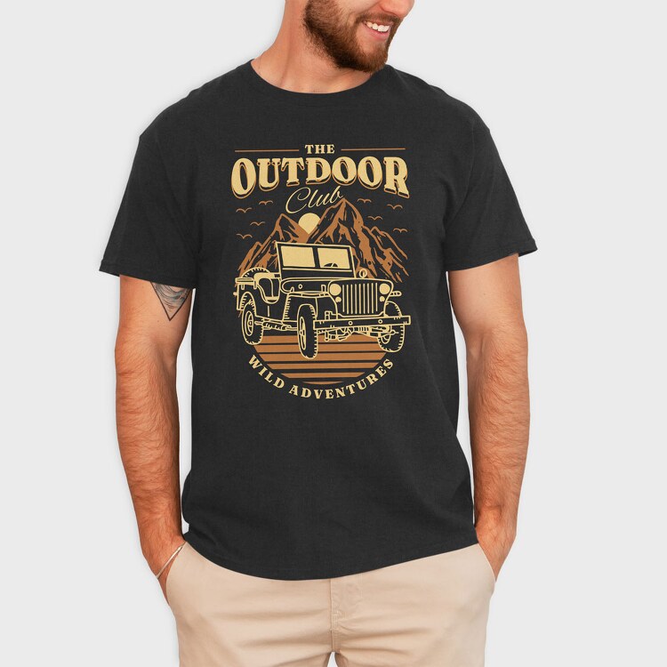 The Outdoor Club, Tricou Barbati (Unisex)