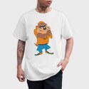 Cartoon Retro Tazmania 3, Tricou Barbati (Unisex)