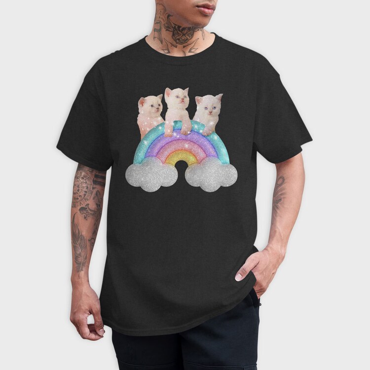 Sparkles Cats, Tricou Barbati (Unisex)