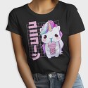 Unicorn Cute Boba Tea, Tricou Femei