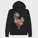 Chicken Rex, Hanorac Oversize Barbati (Unisex)