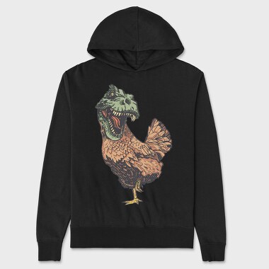 Chicken Rex, Hanorac Oversize Barbati (Unisex)