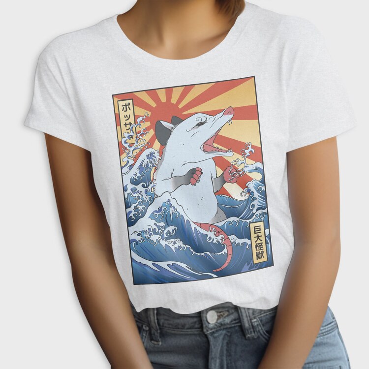 Wave Possum Japanese, Tricou Femei